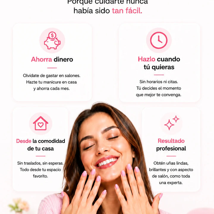 Kit Premium de Manicure PonGo 6 en 1