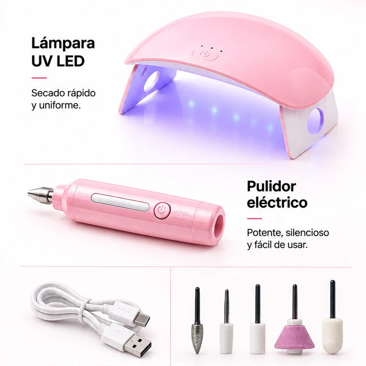 Kit Premium de Manicure PonGo 6 en 1