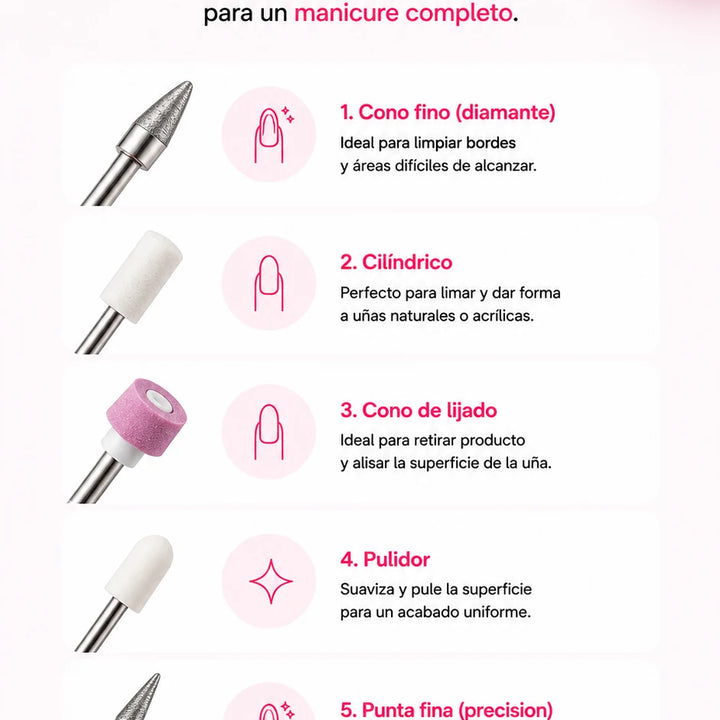 Kit Premium de Manicure PonGo 6 en 1