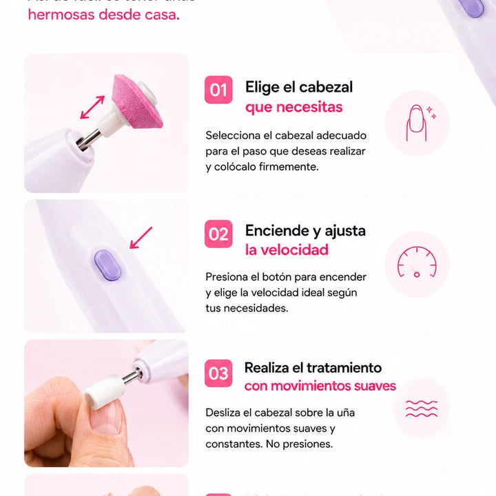 Kit Premium de Manicure PonGo 6 en 1