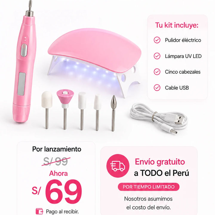 Kit Premium de Manicure PonGo 6 en 1